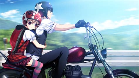 Wallpaper Anime Motorcycle Vehicle Grisaia No Kajitsu Kazami
