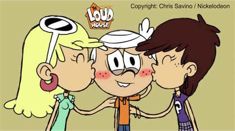The Loud House Hugs And Kiss To Lincoln Nickelodeon Youtube