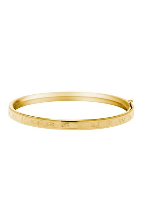 Explore novica's bangle bracelet collection. Mignonette 'Alpha Baby' Gold Bracelet (Baby Girls) | Nordstrom