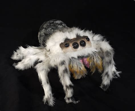 Lucas the spider is super popular. Sculpture : "white jumping spider" (Original art by Gerald ...