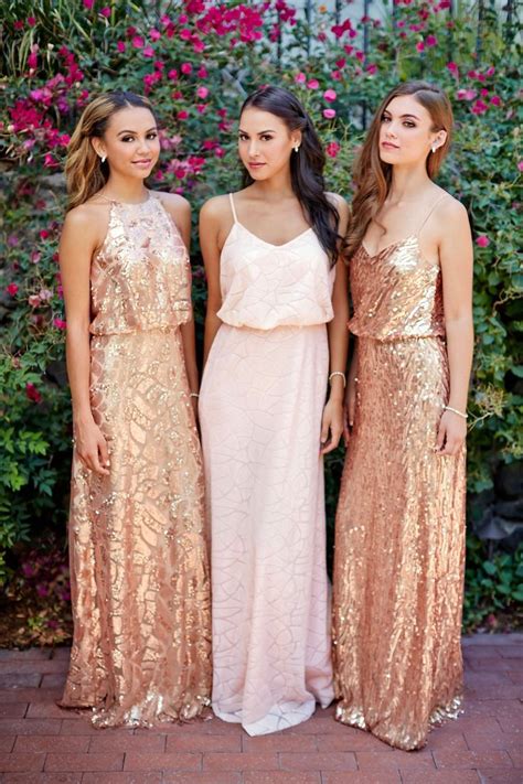 Welcome to australia & new zealand site! Gorgeous gold sequin bridesmaid dresses | Glitter ...