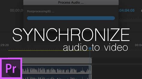 Navigate to the end of the clean, externally recorded audio and. How to Sync Audio with Video in Adobe Premiere Pro - YouTube