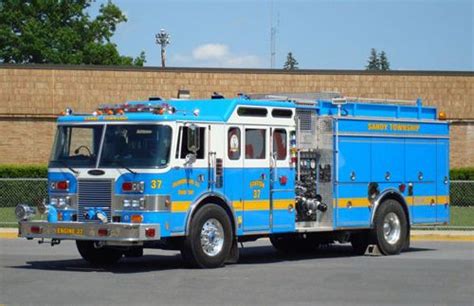 Blue Fire Truck Fire Trucks Fire Equipment Rescue Vehicles Fire