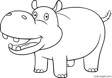 Hippo Coloring Pages 74 Free Printables Coloringall