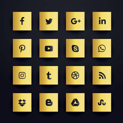 Social Media Icons Vector