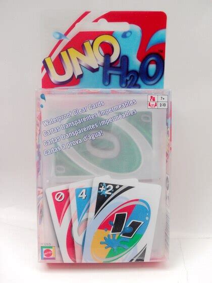 Popular Card Game Uno Transparent Waterproof Uno H2o Board Game