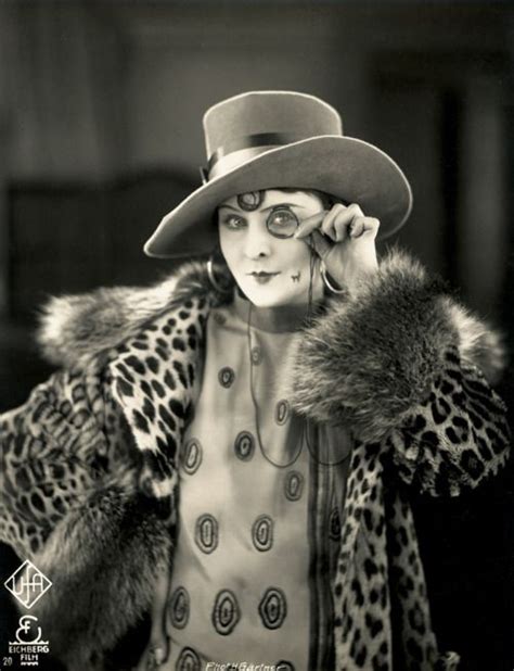 Lillian Harvey A Flapper Leopard A Monocle Love It Bw Photo