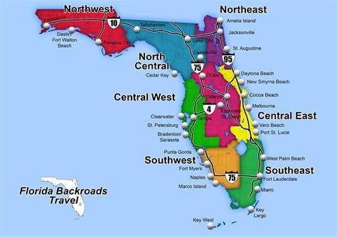 Detailed Map Of Florida Cities And Towns