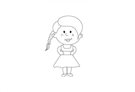 Little Girl Drawing Easy At Explore Collection Of