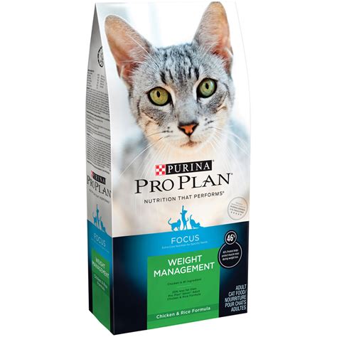 The 82 reviewed wet foods scored on average 5 / 10 paws, making purina pro plan a significantly below average wet cat food brand when compared against all other wet food manufacturer's products. Purina Pro Plan Focus - Weight Management Dry Adult Cat ...