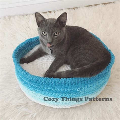 Cozy Cat Bed Crochet Pattern Crochet News