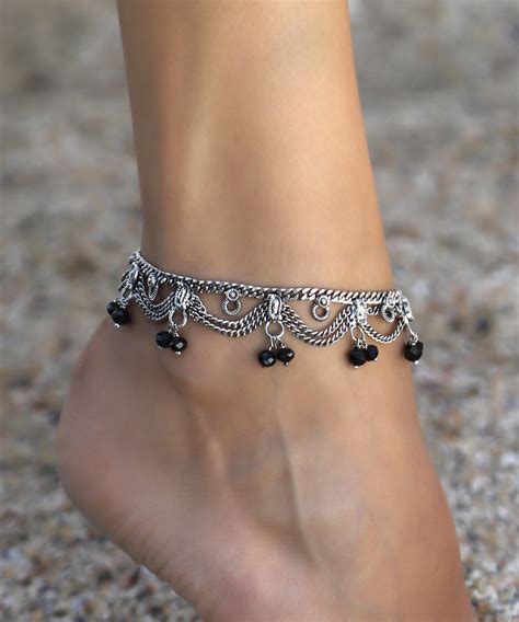 Anklet Ankle Bracelet Anklet For Women Silver Plated Etsy