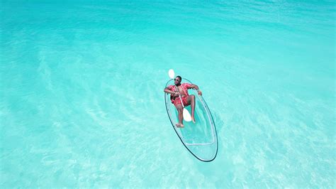 Clear Kayak Drone Photoshoot In Turks Caicos For Solo Couples