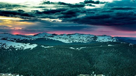 Rocky Mountain Sunset That Grabbed Me Oc 4000x2250 Please Check The