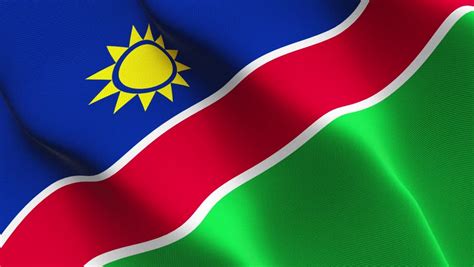 Namibia Detail Of Waving Flag Stock Footage Video 782608 Shutterstock