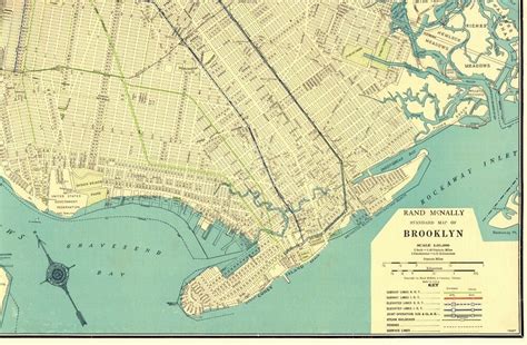 It's the 1930s, and while elsewhere in the world evil people are poring over maps with plans for plunder and dreams of conquest, cartography is serving a more benign purpose in harlem, new york city. 1930 RARE Size Antique BROOKLYN New York Map Vintage Map ...