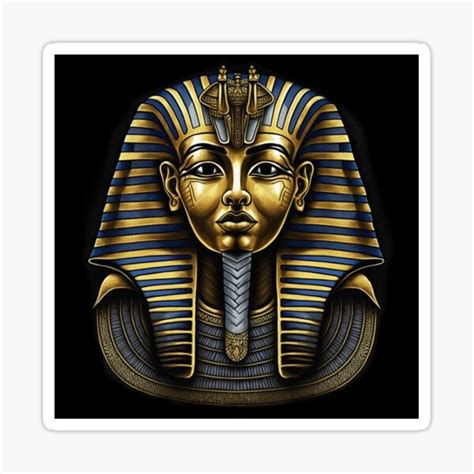 Mask Of King Tut Sticker For Sale By Thehistoryworld Redbubble
