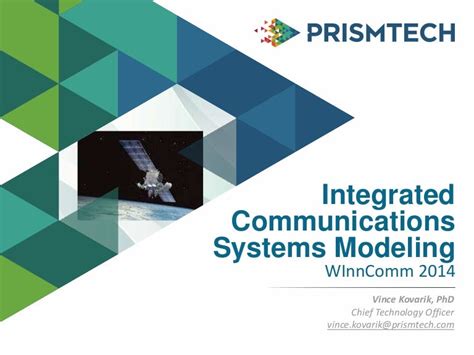 Prismtech Integrated Communications Systems Modeling