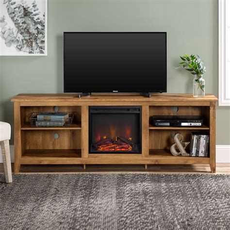 Walker Edison Traditional Fireplace Tv Stand For Tvs Up To 78