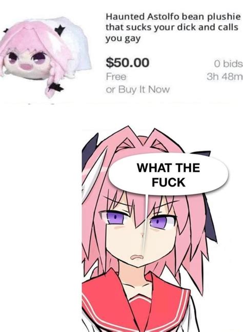 Haunted Astolfo Bean Plushie That Sucks Your Dick And Calls You Gay 50