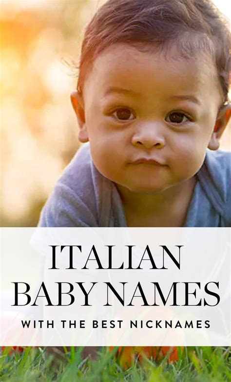 14 Italian Baby Names With Beyond Cute Nicknames Italian Baby Names