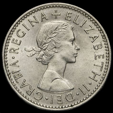 1955 Elizabeth Ii English Shilling