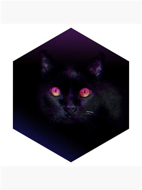Neon Cat Poster For Sale By Abiflux Redbubble