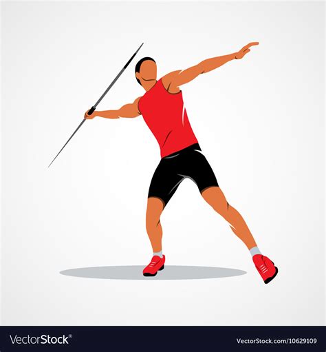 Javelin Throw Athlete Illustration At The Clipart Ful