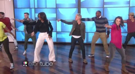 Ellen And Michelle Obama Get Uptown Funky Starts At 60