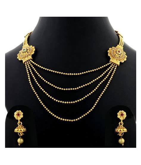 Silver Shine Traditional Gold Plated Ethnic Colour Kundan