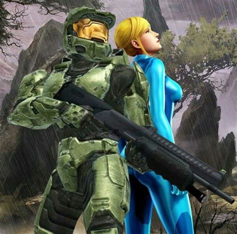 Zero Suit Samus And Master Chief Samus Metroid Zero Suit Samus