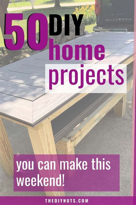 50 Diy Home Projects You Can Do This Weekend Home Projects Kids