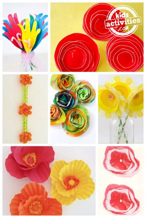 17 Easy Flower Making Crafts For Kids Oil Drum Art News