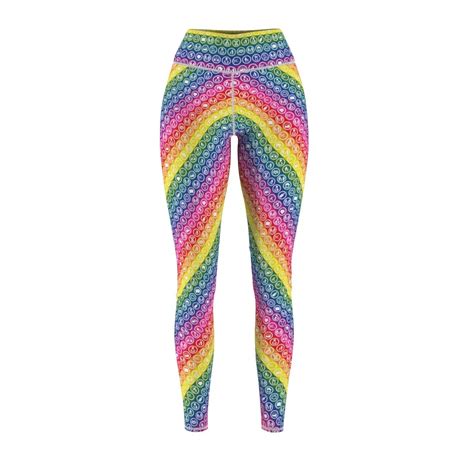 Be You Sport Leggings In Rainbow Stripes