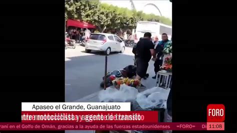 Forotv On Twitter Fue Grabada Una Pelea Entre Un Agente De Tránsito Y Un Motociclista En
