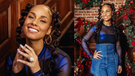 Alicia Keys Amplifies Her ‘early Christmas Glam In Sheer See Through