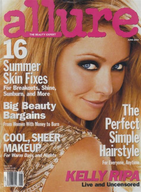 Allure Magazine June 2004 Kelly Ripa Cover