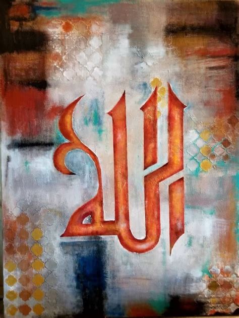 Original Abstract Painting By Hibsan Arts And Crafts Modern Art On