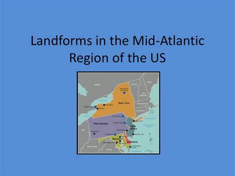 Landforms In The Mid Atlantic Region Of The Us