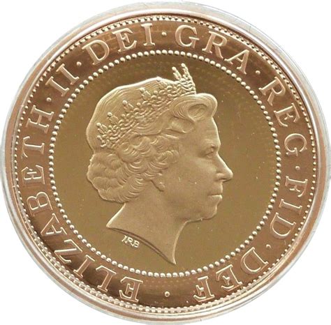 2 Pounds - Elizabeth II (St. Paul's Cathedral; Gold Proof) - United