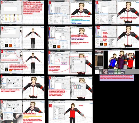 Mmd Tutorial How To Make Color Pmx Sliders By Pikadude31451 On Deviantart