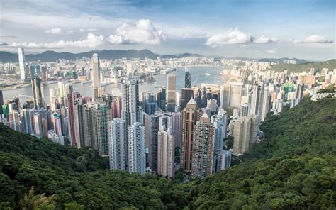 Hong Kong City Wallpaper 4k Victoria Peak Skyline Cityscape
