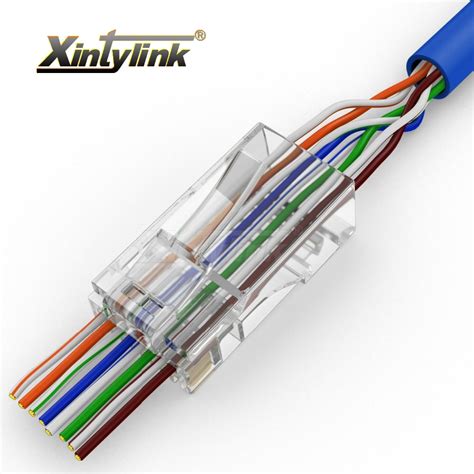 Rj45 plugs feature eight pins to which the wire strands of a cable interface electrically. Aliexpress.com : Buy xintylink EZ rj45 connector ethernet cable plug cat5 cat5e cat6 terminals ...