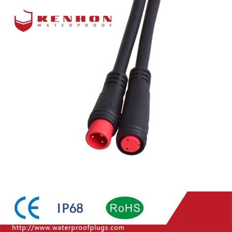 China High Quality Pvc 250v M8 Male Female Plug 2 Pin Waterproof