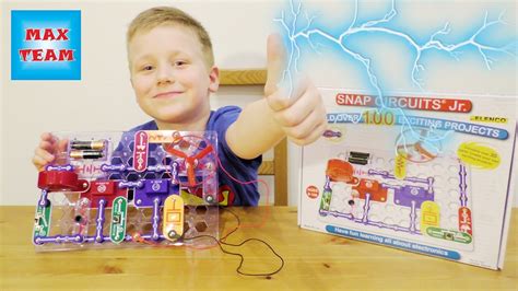 Электрический конструктор Опыты с электричеством Уроки физики от Макса