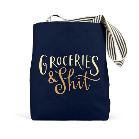 Groceries And Shit Tote Bag Assorted Colors Bookpeople