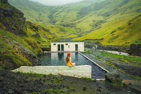 The Seljavallalaug Swimming Pool On The Iceland Ring Road Iceland