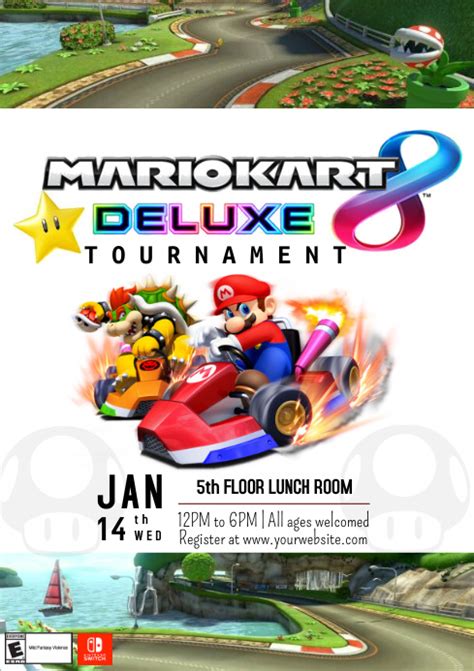 Template Mario Kart Tournament Postermywall