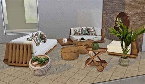 Sims 4 Cc S The Best Outdoor Set By Pinkbox Anye