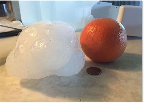 Huge Hailstones Pound Nisland South Dakota Earth Changes